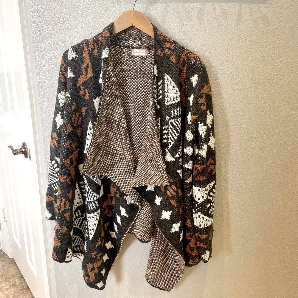 Aztec Tribal Cardigan Sweater